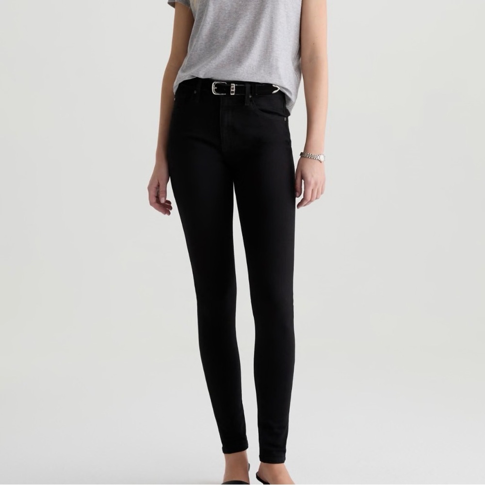 Women’s AG Farrah Black Skinny Ankle Jeans Size 28R